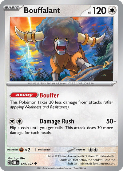 Image for Bouffalant (SV03: Obsidian Flames) (174/197) - Pokemon