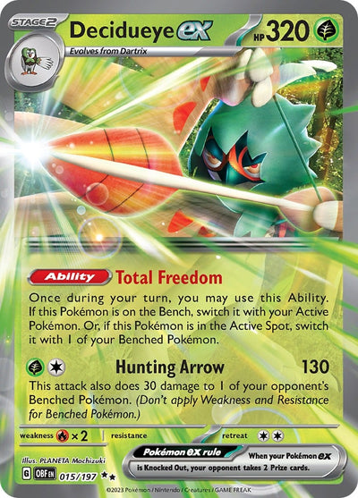 Image for Decidueye ex (SV03: Obsidian Flames) (015/197) - Pokemon