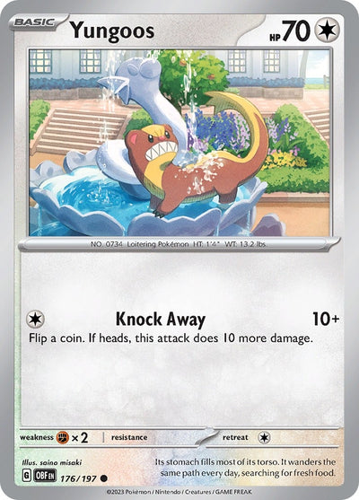 Image for Yungoos (SV03: Obsidian Flames) (176/197) - Pokemon