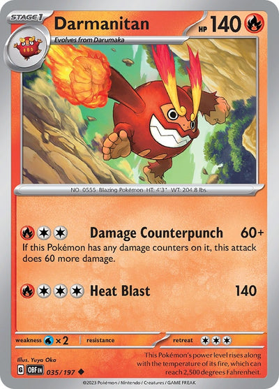 Image for Darmanitan (SV03: Obsidian Flames) (035/197) - Pokemon