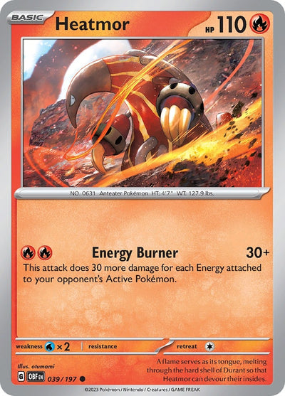 Image for Heatmor (SV03: Obsidian Flames) (039/197) - Pokemon