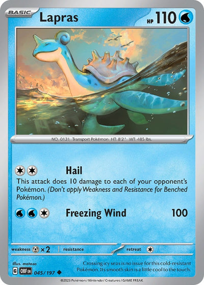 Image for Lapras (SV03: Obsidian Flames) (045/197) - Pokemon