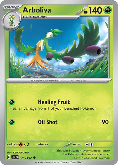Image for Arboliva (SV03: Obsidian Flames) (021/197) - Pokemon