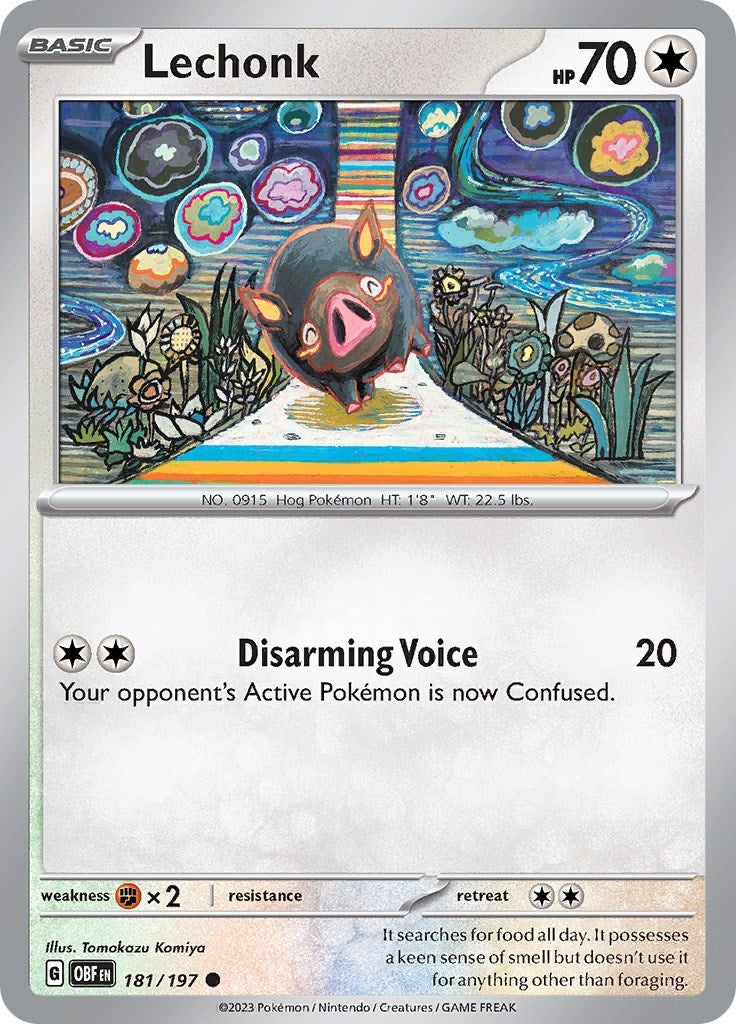 Image for Lechonk (SV03: Obsidian Flames) (181/197) - Pokemon