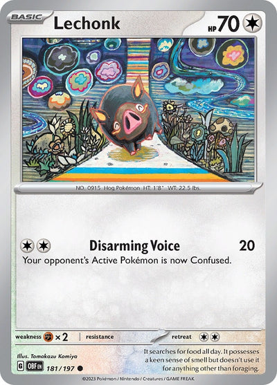 Image for Lechonk (SV03: Obsidian Flames) (181/197) - Pokemon