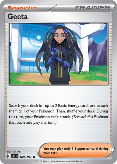 Image for Geeta (SV03: Obsidian Flames) (188/197) - Pokemon