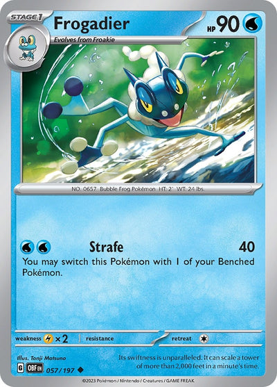 Image for Frogadier (SV03: Obsidian Flames) (057/197) - Pokemon