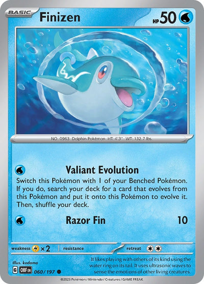 Image for Finizen 60/197 (SV03: Obsidian Flames) (060/197) - Pokemon