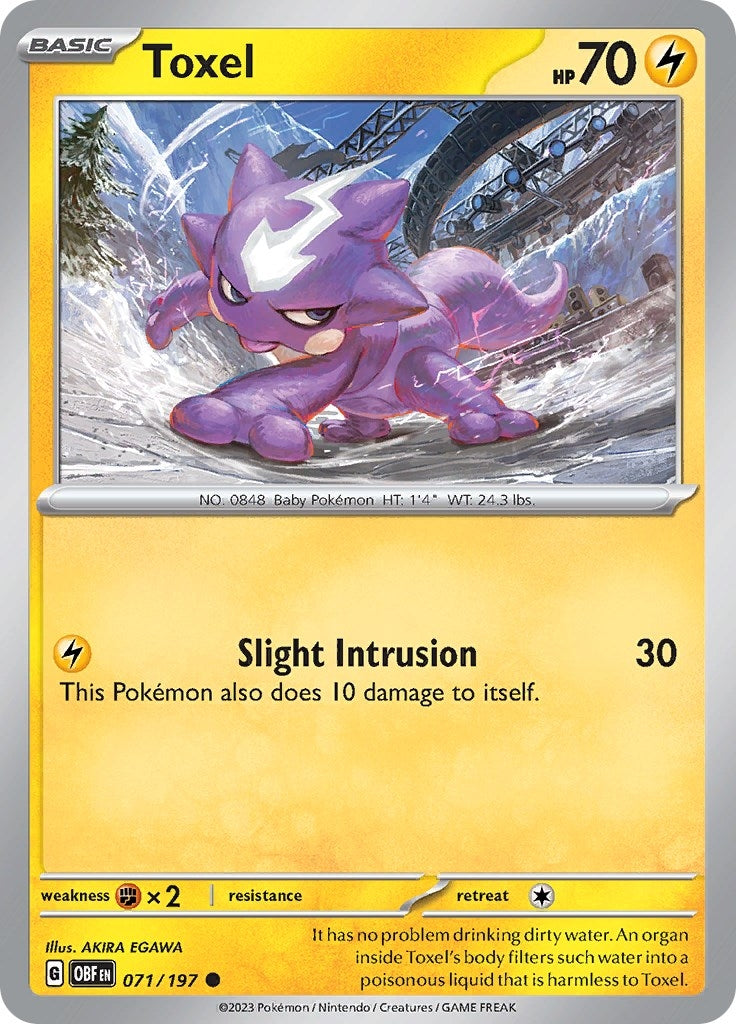 Image for Toxel (SV03: Obsidian Flames) (071/197) - Pokemon