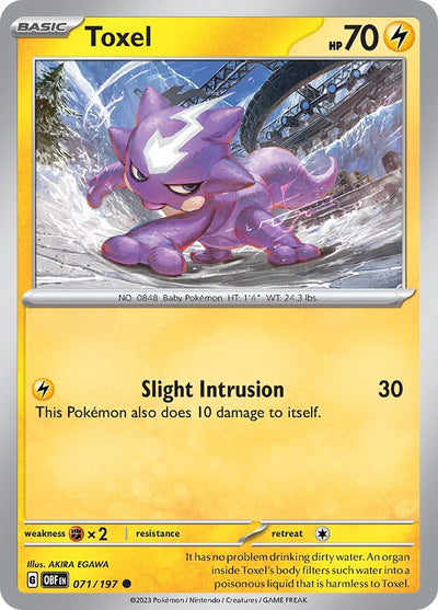 Image for Toxel (SV03: Obsidian Flames) (071/197) - Pokemon
