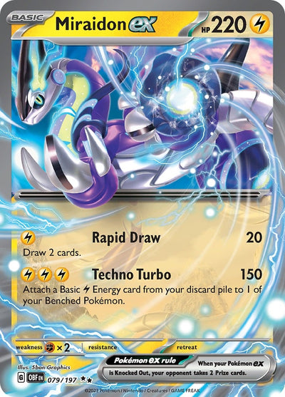 Image for Miraidon ex (SV03: Obsidian Flames) (079/197) - Pokemon