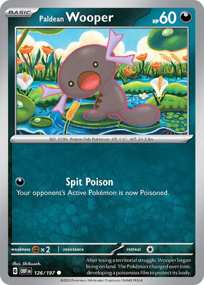 Image for Paldean Wooper (SV03: Obsidian Flames) (126/197) - Pokemon