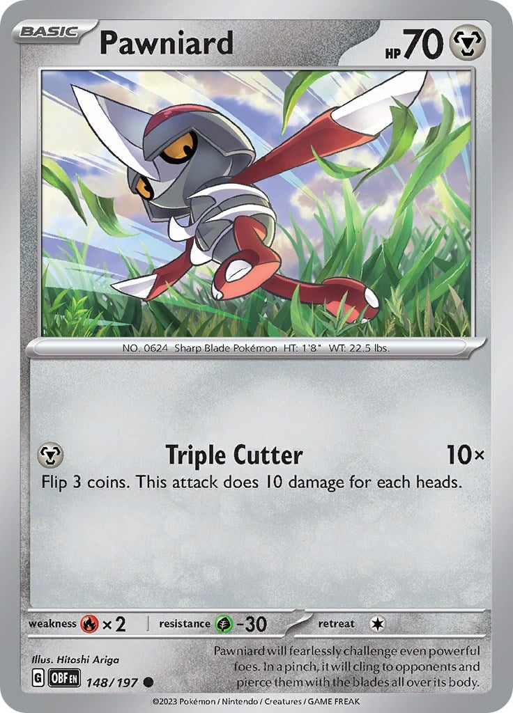 Image for Pawniard (SV03: Obsidian Flames) (148/197) - Pokemon