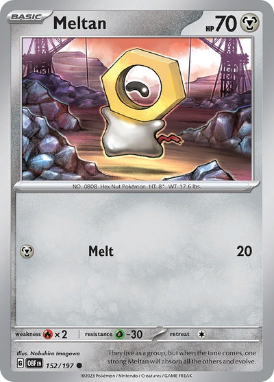 Image for Meltan (SV03: Obsidian Flames) (152/197) - Pokemon