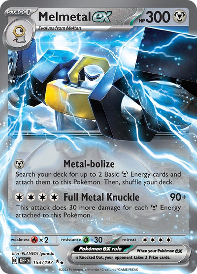 Image for Melmetal ex (SV03: Obsidian Flames) (153/197) - Pokemon