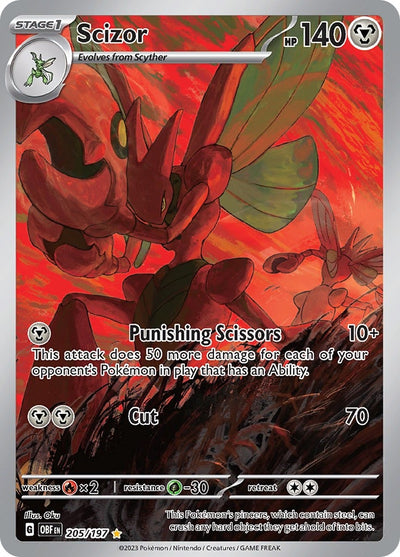 Image for Scizor (SV03: Obsidian Flames) (205/197) - Pokemon