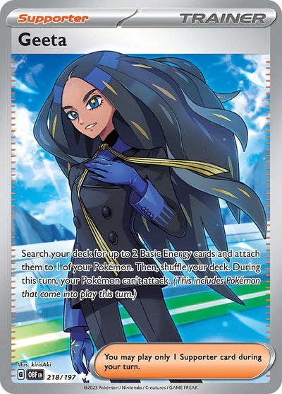 Image for Geeta (SV03: Obsidian Flames) (218/197) - Pokemon