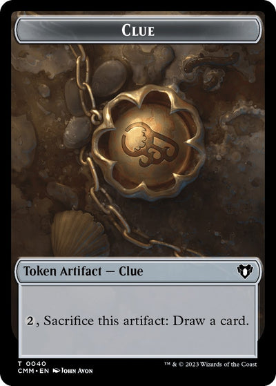 Image for Clue // Zombie (0019) Double-Sided Token (Commander Masters) (40 // 19) - Magic: The Gathering