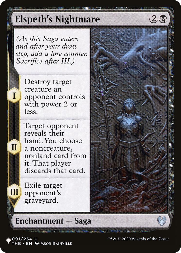Elspeth's Nightmare (The List Reprints) (091/254)