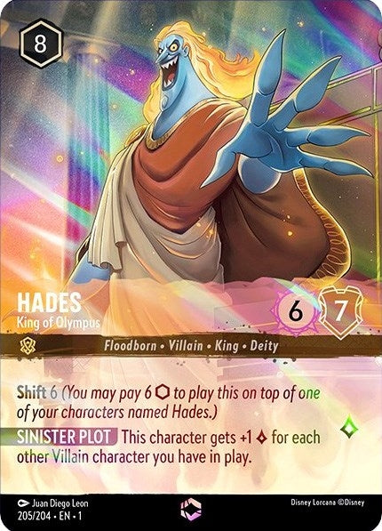 Image for Hades - King of Olympus (Enchanted) (The First Chapter) (205/204) - Disney Lorcana