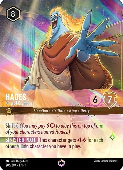 Image for Hades - King of Olympus (Enchanted) (The First Chapter) (205/204) - Disney Lorcana