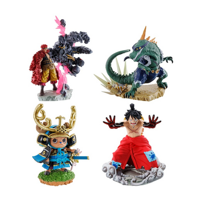 One Piece Petitrama PVC Mini-Statue Logbox Re Birth Wanokuni Vol. 2 Set 9 cm