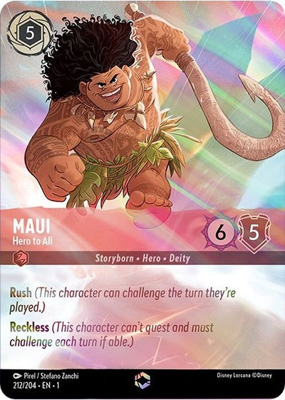 Image for Maui - Hero to All (Enchanted) (The First Chapter) (212/204) - Disney Lorcana