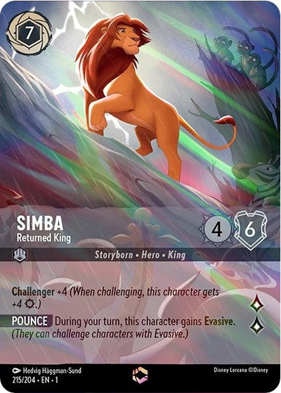 Image for Simba - Returned King (Enchanted) (The First Chapter) (215/204) - Disney Lorcana