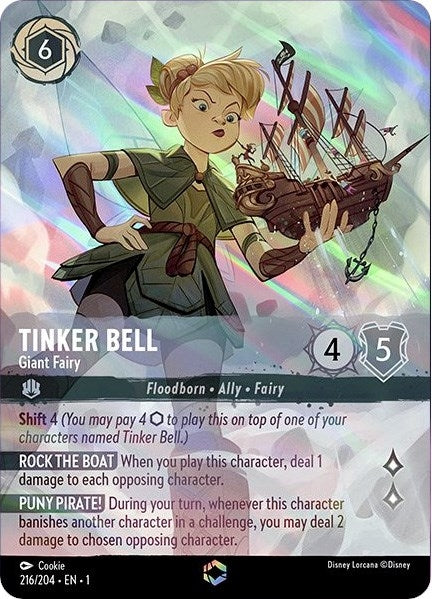 Image for Tinker Bell - Giant Fairy (Enchanted) (The First Chapter) (216/204) - Disney Lorcana