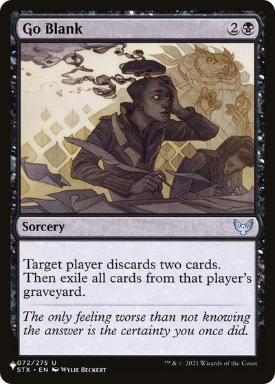 Go Blank (The List Reprints) (072/275)