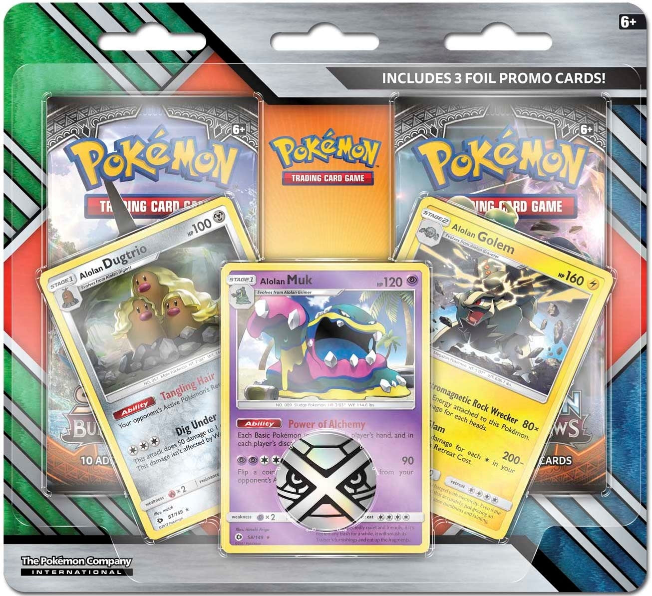 Enhanced 2-Pack Blister Pack [Alolan Dugtrio, Alolan Muk, &amp; Alolan Golem] (MCAP)