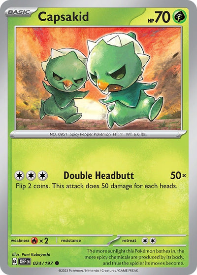Image for Capsakid (SV03: Obsidian Flames) (024/197) - Pokemon