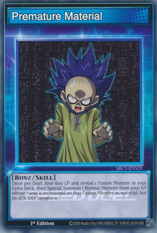 Image for Premature Material (Speed Duel: Streets of Battle City) (SBC1-ENS20) - YuGiOh