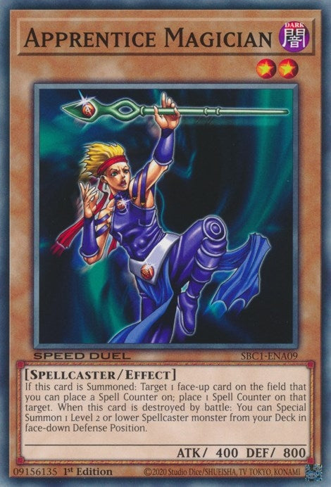 Image for Apprentice Magician (Speed Duel: Streets of Battle City) (SBC1-ENA09) - YuGiOh