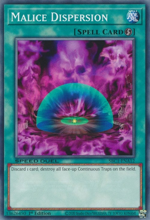Image for Malice Dispersion (Speed Duel: Streets of Battle City) (SBC1-ENA12) - YuGiOh