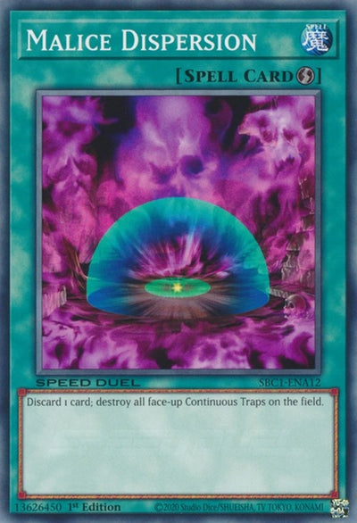 Image for Malice Dispersion (Speed Duel: Streets of Battle City) (SBC1-ENA12) - YuGiOh