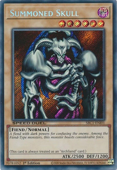 Image for Summoned Skull (Secret Rare) (Speed Duel: Streets of Battle City) (SBC1-ENI01) - YuGiOh