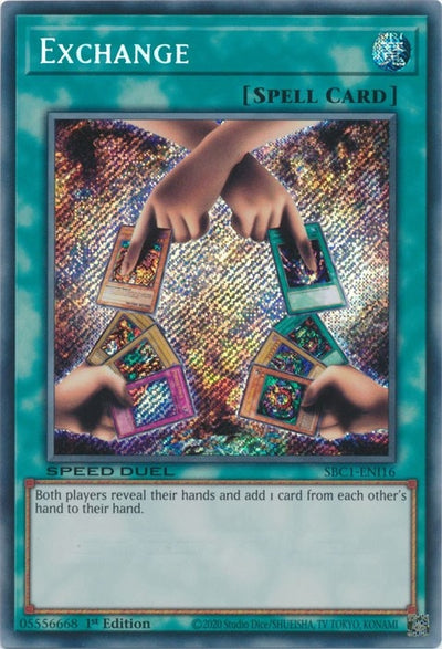 Image for Exchange (Secret Rare) (Speed Duel: Streets of Battle City) (SBC1-ENI16) - YuGiOh