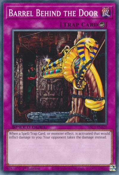 Image for Barrel Behind the Door (Speed Duel: Streets of Battle City) (SBC1-ENI20) - YuGiOh