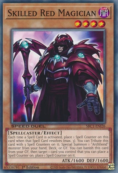 Image for Skilled Red Magician (Speed Duel: Streets of Battle City) (SBC1-ENI26) - YuGiOh