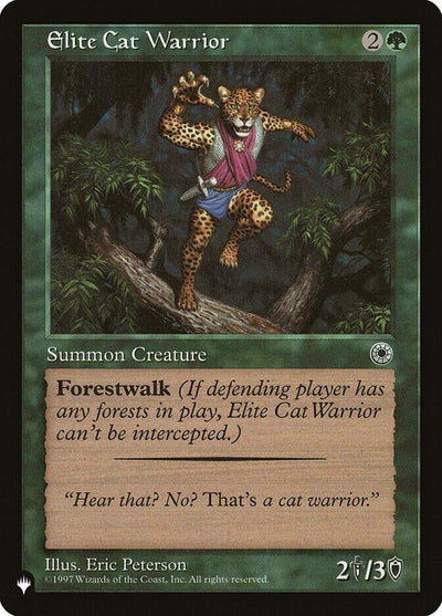 Elite Cat Warrior (Flavor Text) (The List Reprints)