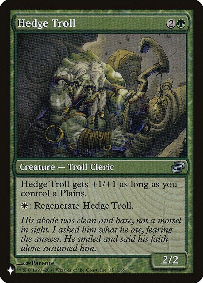 Hedge Troll (The List Reprints) (151/165)