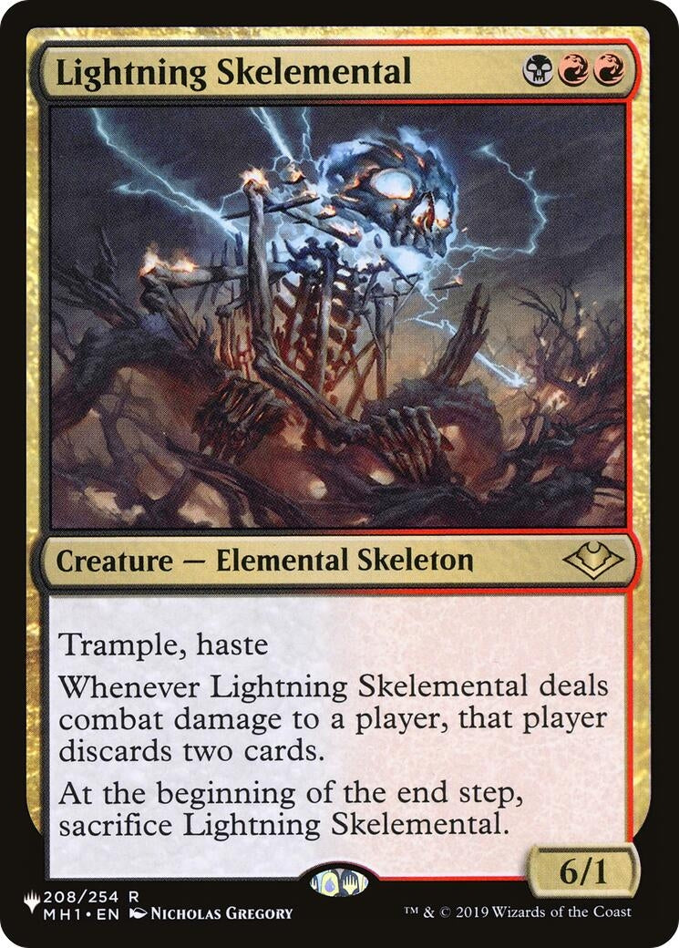 Lightning Skelemental (The List Reprints) (208/254)