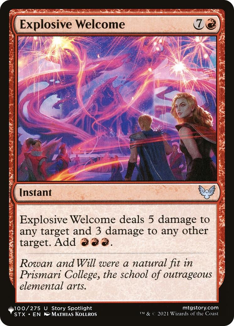 Explosive Welcome (The List Reprints) (100/275)