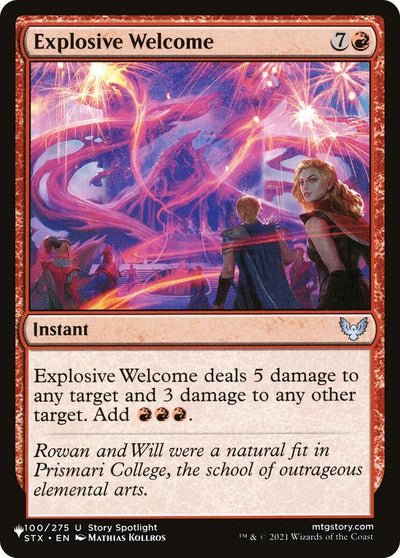 Explosive Welcome (The List Reprints) (100/275)
