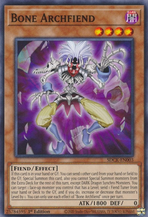 Image for Bone Archfiend (Structure Deck: The Crimson King) (SDCK-EN003) - YuGiOh
