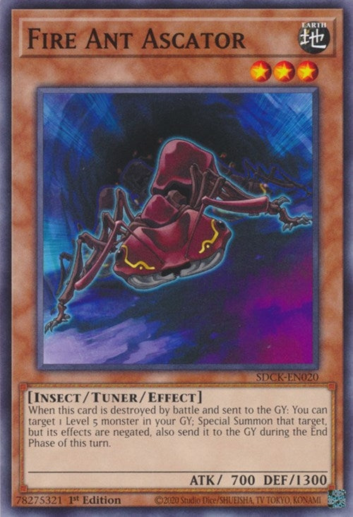 Image for Fire Ant Ascator (Structure Deck: The Crimson King) (SDCK-EN020) - YuGiOh