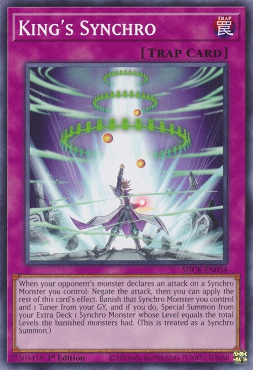 Image for King's Synchro (Structure Deck: The Crimson King) (SDCK-EN034) - YuGiOh