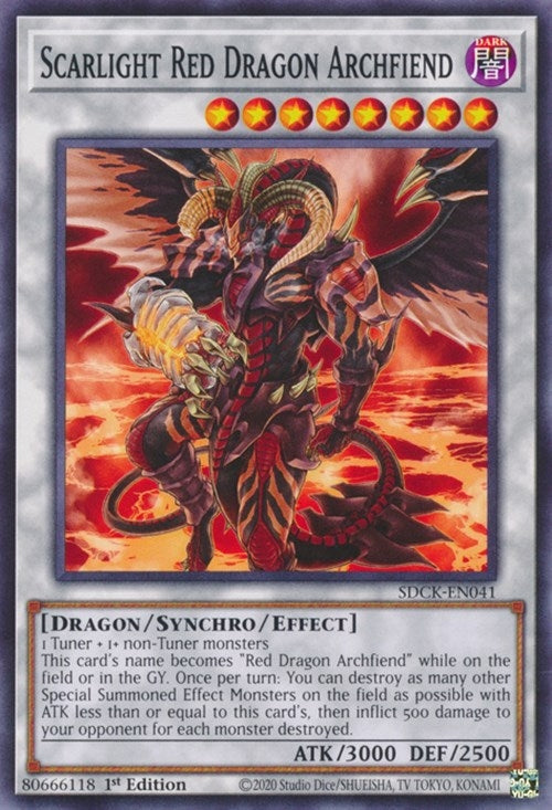 Image for Scarlight Red Dragon Archfiend (Structure Deck: The Crimson King) (SDCK-EN041) - YuGiOh