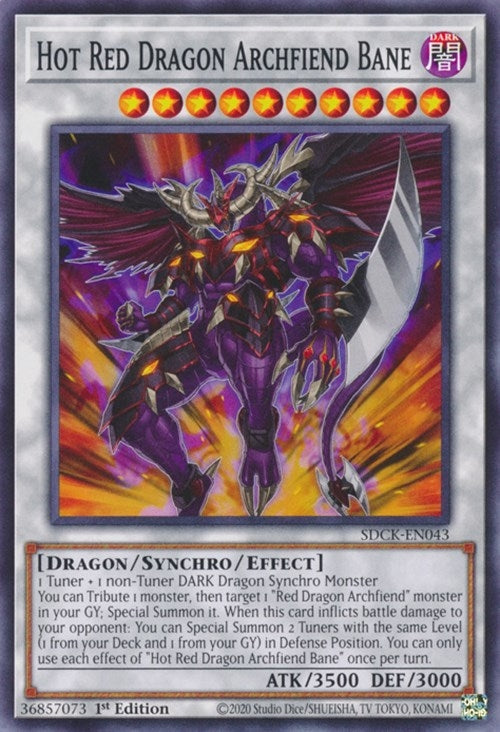 Image for Hot Red Dragon Archfiend Bane (Structure Deck: The Crimson King) (SDCK-EN043) - YuGiOh